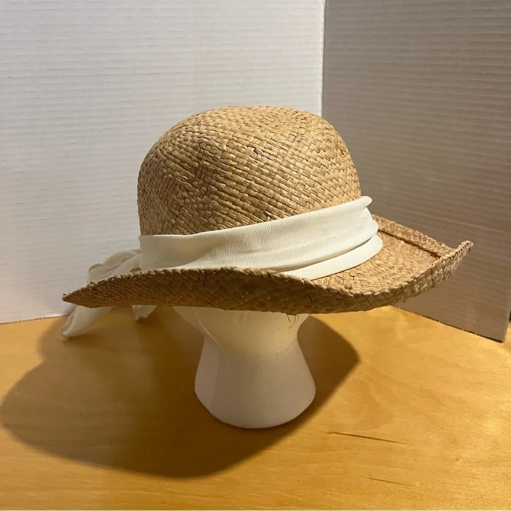 Foldable Travel Bow Ribbon Panama Hat Beach Straw Hats Sun Hat Women's Cap